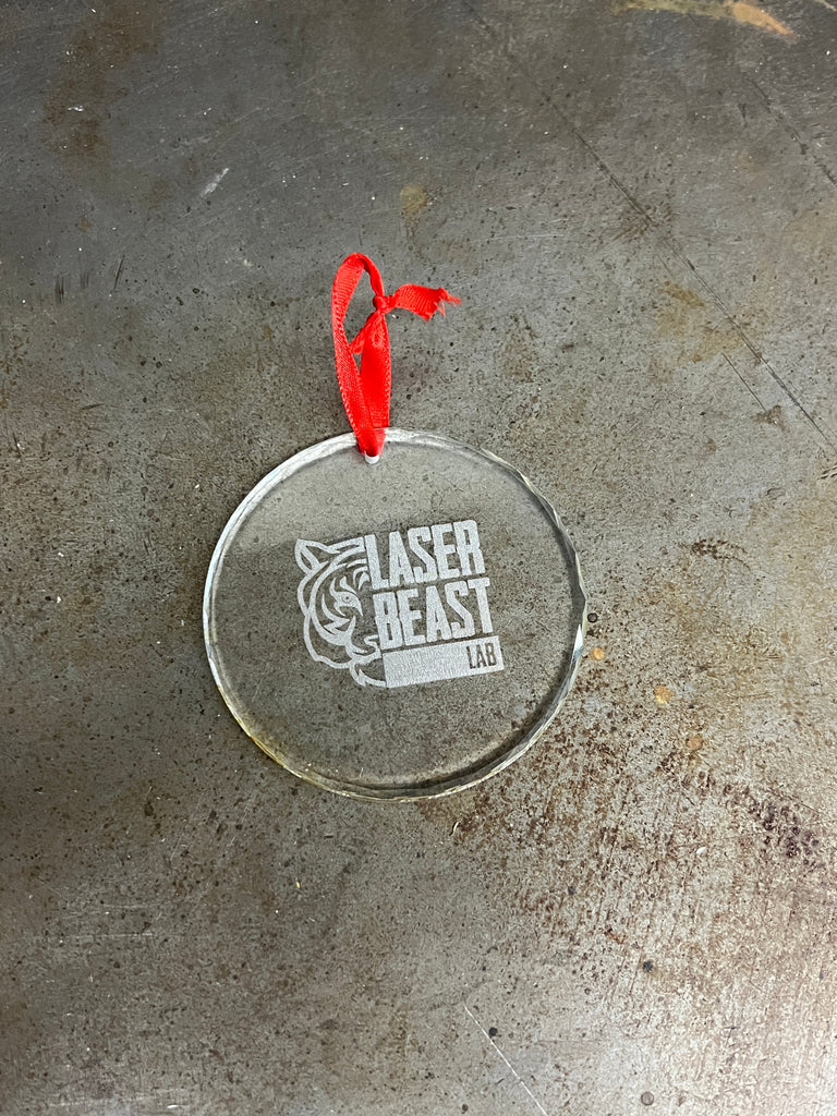 Custom Engraved Crystal Ornament