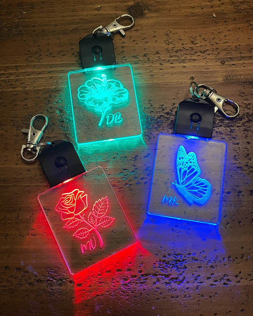 7RGB LED Keychain