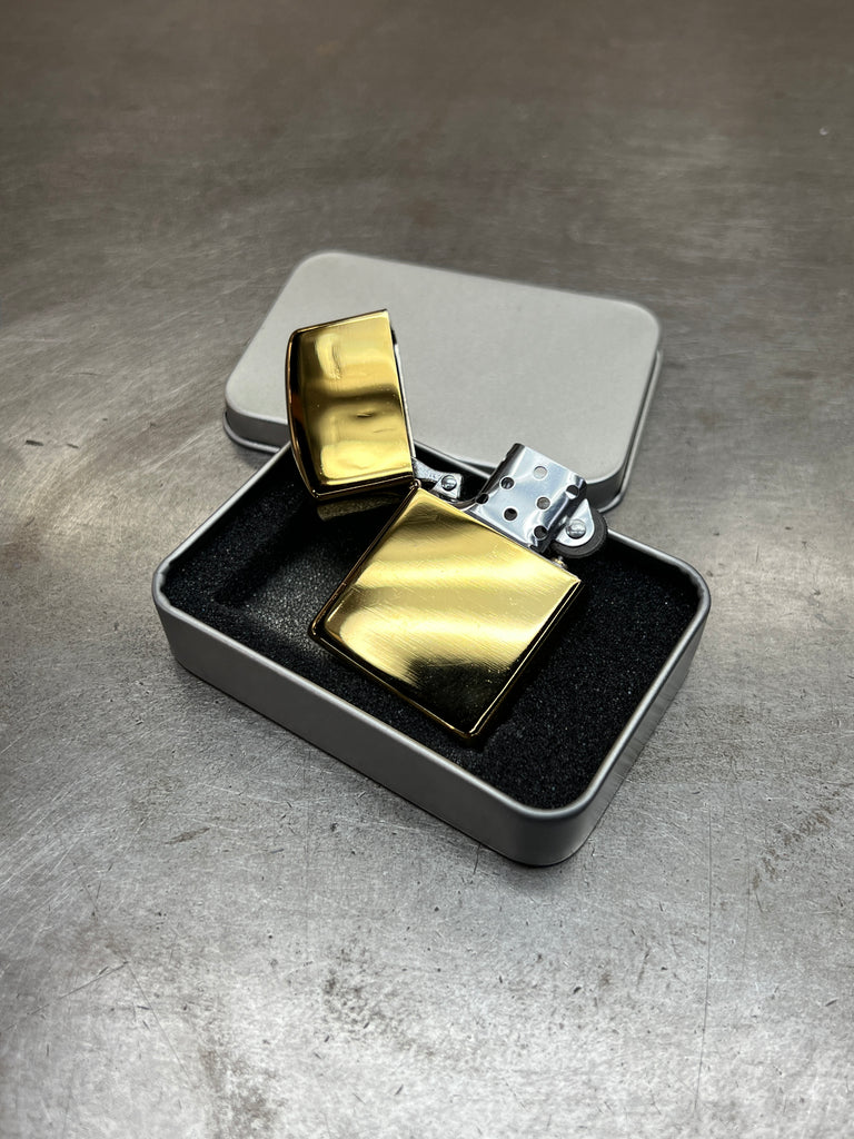 Gold metal lighter(CLOSEOUT/Defect)